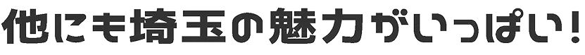 他にも埼玉の魅力がいっぱい