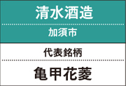 清水酒造｜亀甲花菱