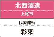 北西酒造｜彩來