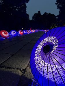 武蔵一宮氷川神社で楽しむ和傘&ライトアップイベント