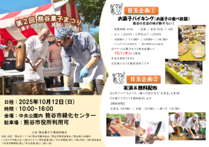 第２回　熊谷菓子まつり